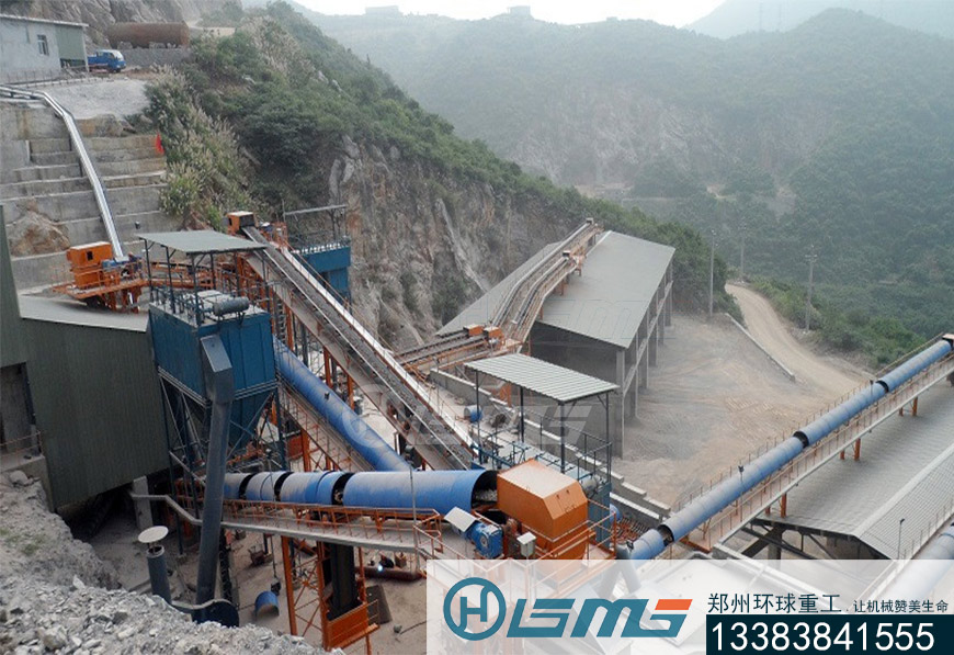 浙江寧波碎石生產線現場
