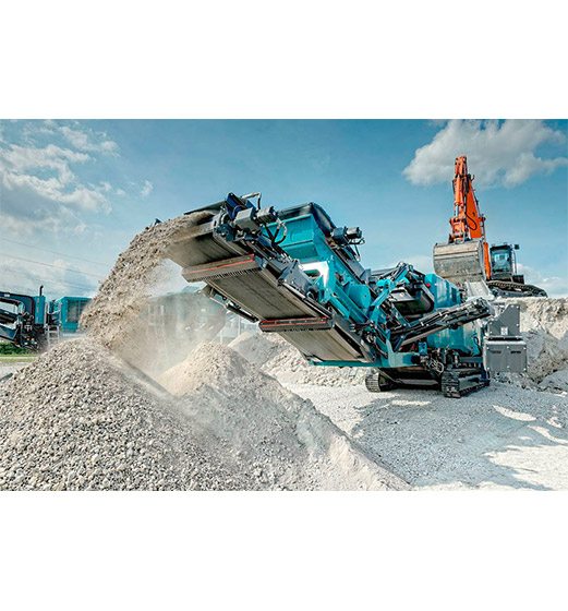 反擊式移動破碎機