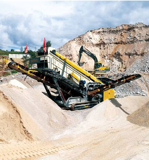 移動式河灘石破碎機-河卵石制砂機