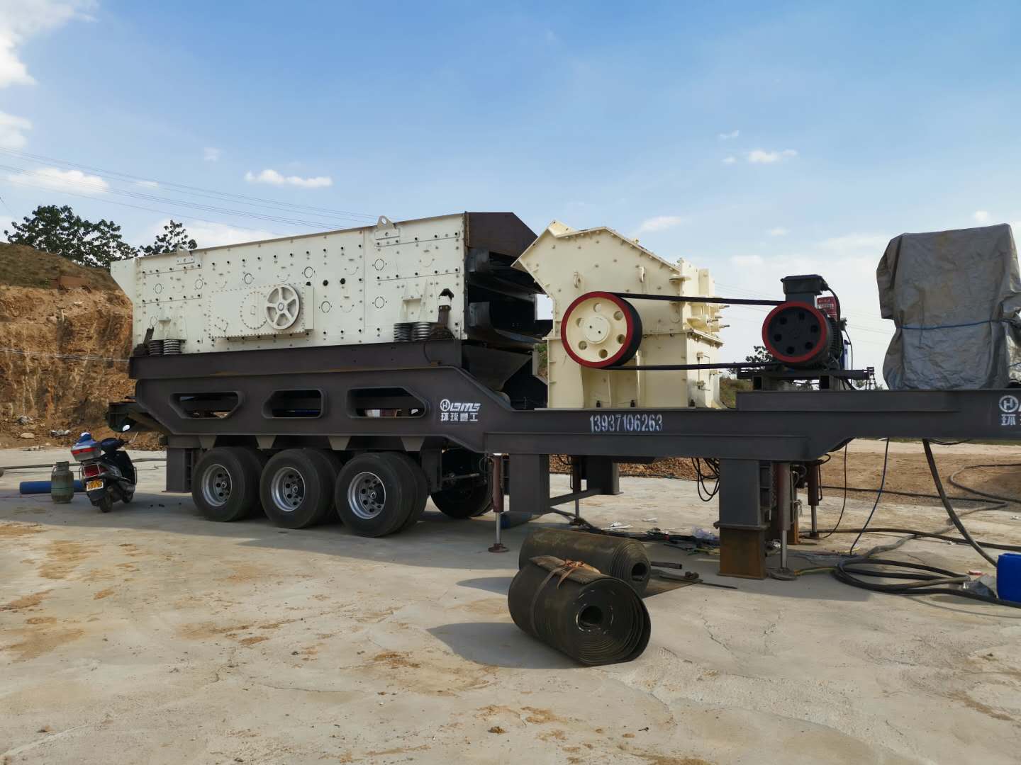 時產100噸白云石破碎生產線配置單